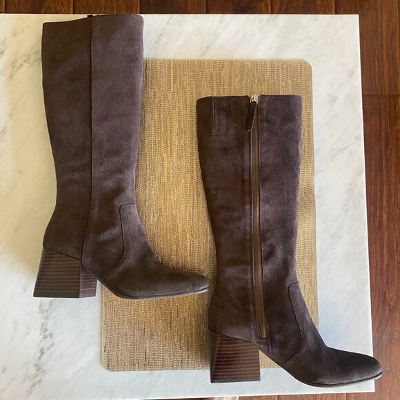 Blondo Tessa Waterproof Knee High Boots in Brown Suede - Picture 2 of 6